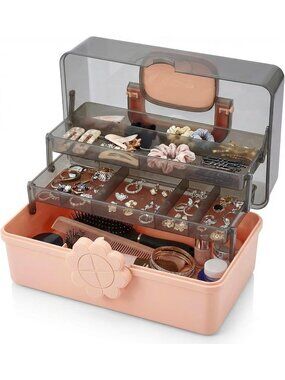 Pulseplay 3-Layer Multipurpose Accessories Organizer Box Hair Jewelry Sewing Art
